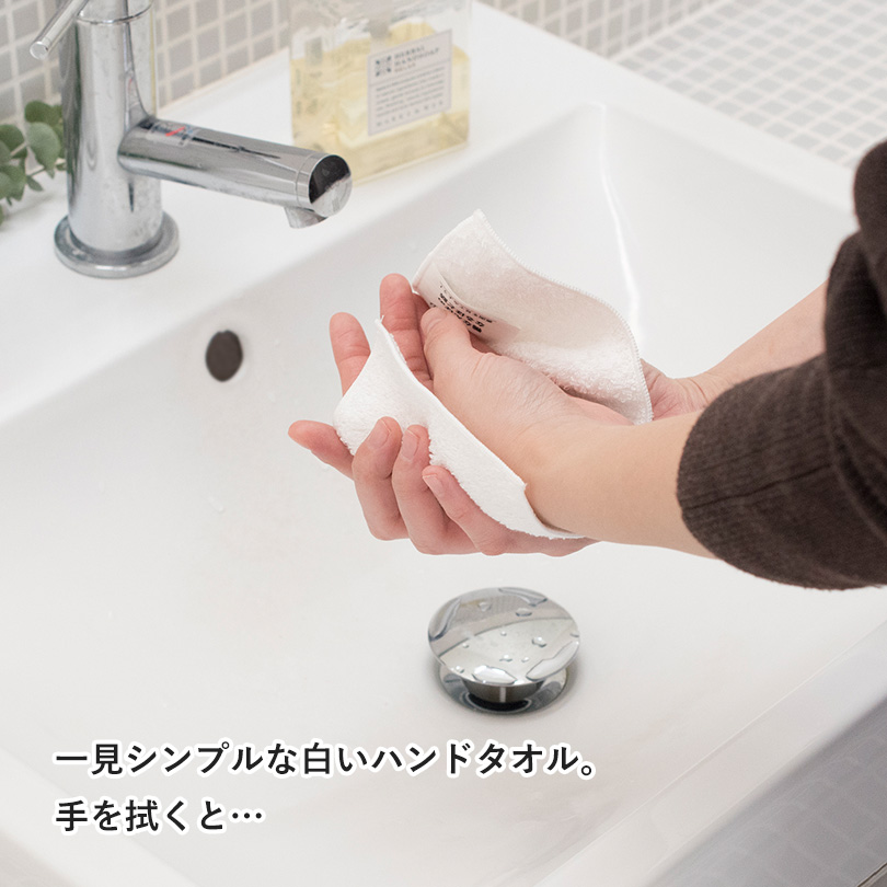 日本製 ハンドタオル おしぼり 雑学 おもてなし 洗面所